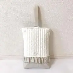 在庫整理の為セール中　　上履き入れ　ヌビ　デイジー刺繍