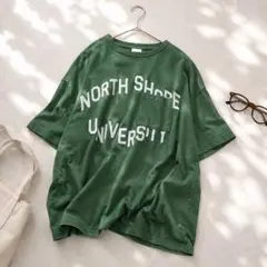 A113 RCWB グリーン ロゴTシャツ バックレースアップ オーバーサイズのサムネイル