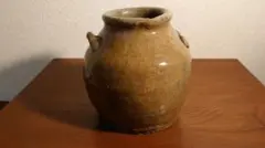 瀬戸焼　お歯黒壺　高台　双耳　アンティーク 瀬戸焼 お歯黒壺 高台 双耳 アンティーク 瀬戸焼 お歯黒壺 高台