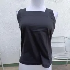 （新品未使用）ブラック スクエアネック タンクトップ