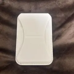 ホワイト合成皮革スマホスタンド