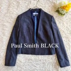 美品 Paul Smith BLACK ノーカラージャケット フォーマル