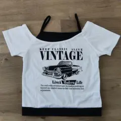 SHEIN VINTAGE プリント オフショルダー Tシャツ 12Yのサムネイル