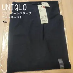 ユニクロ◇ソフトフリースニットモックネックT◇