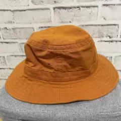 ☘️無印良品 オレンジ コットン バケットハット 57.5-59cm