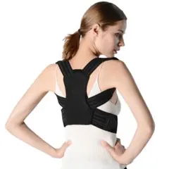 姿勢サポーター 姿勢ベルト 背筋補正 猫背 通気性改善 脱着簡単 男女兼用 M