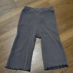 アプレレクール　リブ編み ボトムス フリル裾