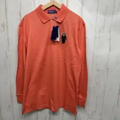 ラルフローレン　ベアポロ　長袖ポロ　サイズL オレンジ