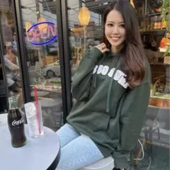 サーフブランド⭐︎LUSSO SURF カレッジパーカー　グリーン　Mサイズ⭐︎