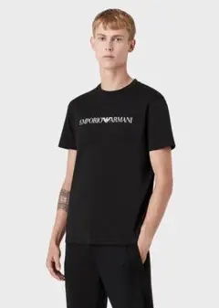 新品未使用品　XSサイズ　エンポリオアルマーニ　半袖　Tシャツ 　ブラック色のサムネイル