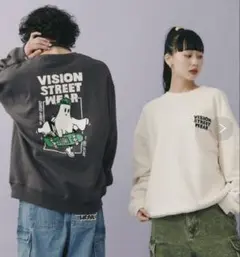 VISION STREET WEAR ゴーストスケーター クルーネックトレーナー