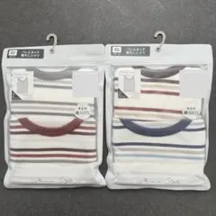 【80cm】バースデイ　綿100% ストライプ シャツ肌着 2枚セット