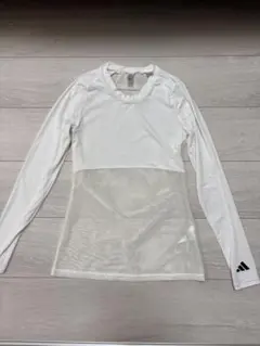 adidas 長袖シャツ ホワイト XSサイズ