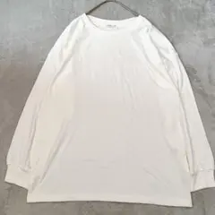 【しまむら】サイドスリット ロンT ホワイト LL 長袖