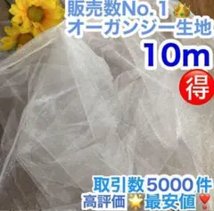 【10m】 オーガンジー 生地 結婚式 ウェルカムスペース 布 チュール フォト