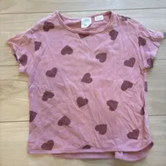 ZARA ザラベビー　ハート柄 Tシャツ ピンク 2-3歳 98cm 100のサムネイル
