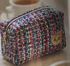 未使用　JAL搭乗者限定 オリジナル ツイードポーチ