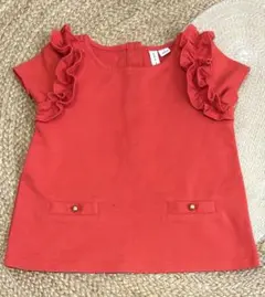 ♡JANIE and JACK フリルトップス　赤　レッド♡