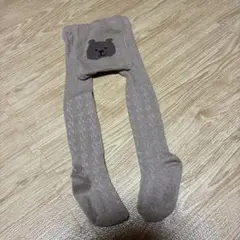 【新品・未使用】baby Gapくまけつ　タイツ　茶色12-24m