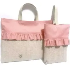 No.322＊ヌビ　レッスンバッグ　上履き入れ　ハンドメイド　入学入園グッズ