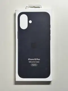 【新品】純正 iPhone 16 Plus シリコンケース・ブラック①