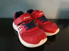 18.5㌢asics 赤 スニーカー