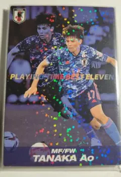 日本代表チップス2022 カードセット10枚入り田中碧パック　フロンターレ多め