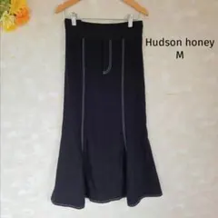 ハドソンハニー Hudson honey ロングスカート【M】ブラック 黒