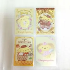 レア有り　サンリオ　ウエハース4 ★ポムポムプリン★喫茶　ウエハースカード4枚