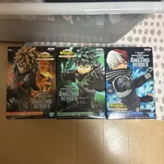 ヒロアカ　ワールドヒーローズミッション　フィギュア　緑谷出久　爆豪勝己　轟焦凍