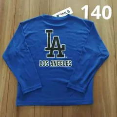 【値下げ】　ドジャース　新品未使用　ロンT 140サイズ　ブルー