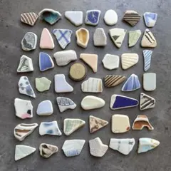 シー陶器 ◉洋柄 中粒 【48個】