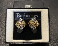 Burberrys ゴールドシルバー イヤリング