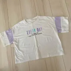 子供服 Tシャツ トップス 女の子 白 130