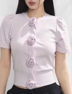 【完売品】TreatUrself ローズ カーディガンのサムネイル
