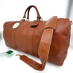 ✨ ロンシャン ボストンバッグ 2way 茶 レザー 大容量 旅行 出張 タグ付