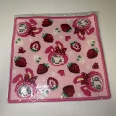 廃盤新品I'm Doramiドラミ＊タオルハンカチピンク&バイオレット2枚
