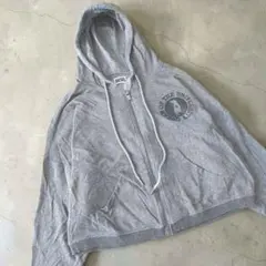 Y2K DIESEL ディーゼル S ジップパーカー ショート丈 ワイド グレー