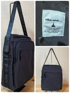 n105/未使用級★Niko and…ニコアンド ロゴテープ スクエアショルダーのサムネイル