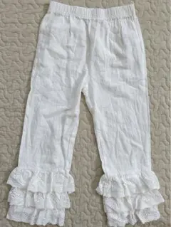 softcheese しまむら　フリルパンツ　　120