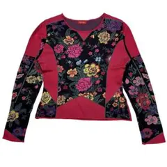 【希少】KENZO ケンゾー ヴィンテージ 花柄 ジャガード ニットのサムネイル