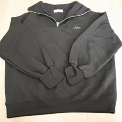 お値下げしました☆ ブラック ハーフジップ トレーナー LOGOS days