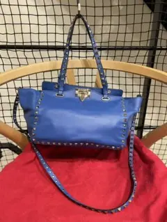 VALENTINO 美品　スタッズ　トート　ショルダーバッグのサムネイル