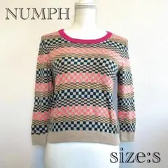 長袖　トップス　市松模様　NUMPHのサムネイル