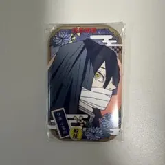 04 鬼滅の刃 まるかく缶バッジ スクエア 伊黒小芭内
