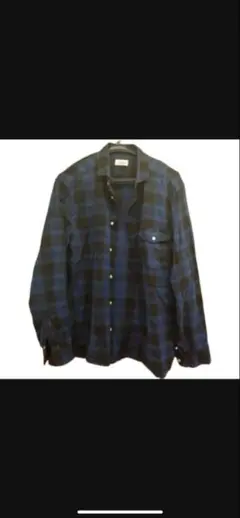 オンブレチェックシャツ　JUNRED L size