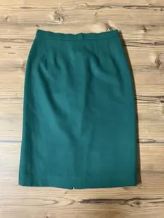 【BRUNO PIATTELLI】グリーン タイトスカート ウール100%
