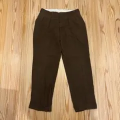 Van Jacブラウン プリーツ入り スラックスのサムネイル