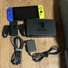 Nintendo Switch 青/黄 本体 ドック付き - メルカリ