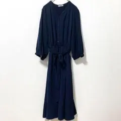 271【グラシア】ワンピース　（Ｍ）　無地　エレガント　スタイリッシュ　可愛い